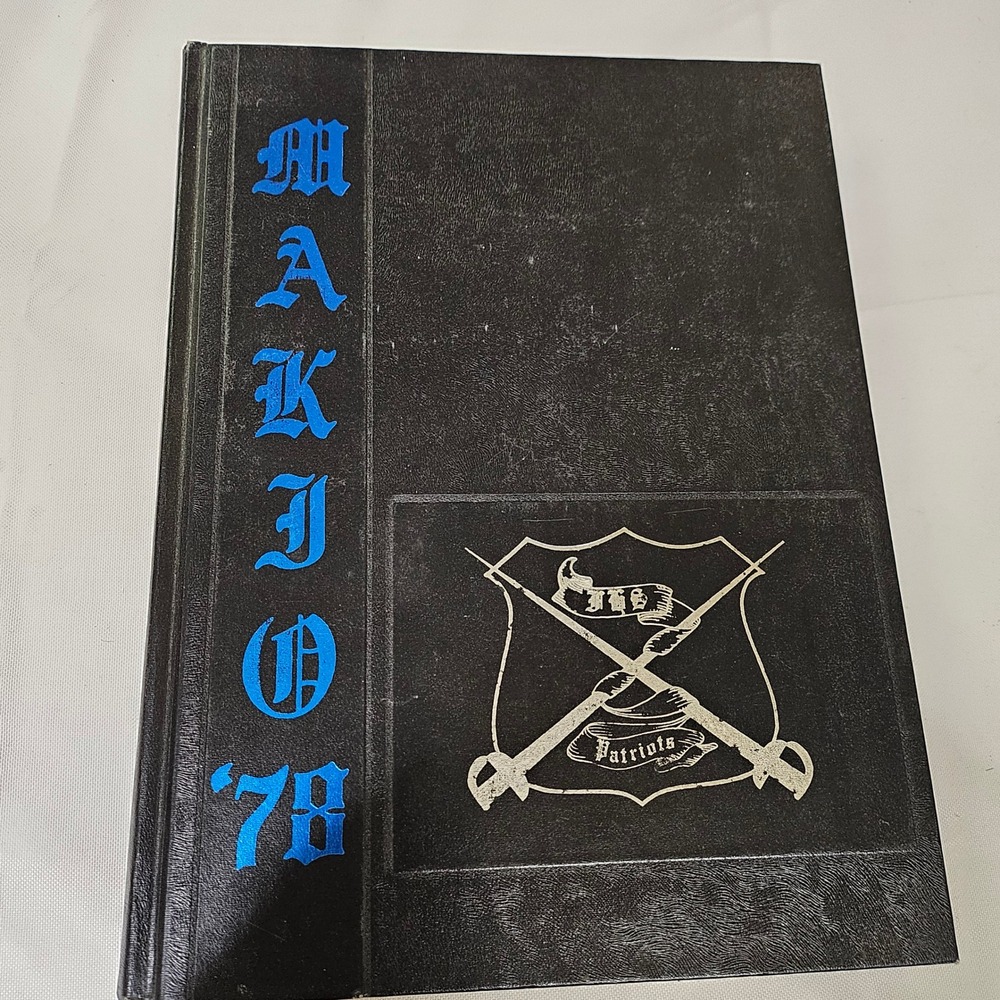 Freedom High School Yearbook 1978 Morganton NC Makio Vol 5 Black Blue Vintage